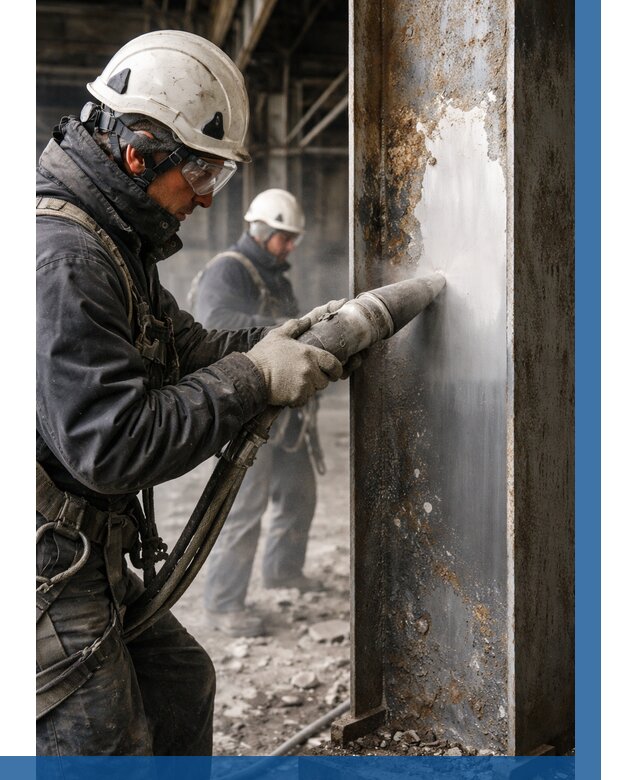 Удаление старой краски с металла в Хабаровске от 463 р. | ВЫСОТНИК-Хбр