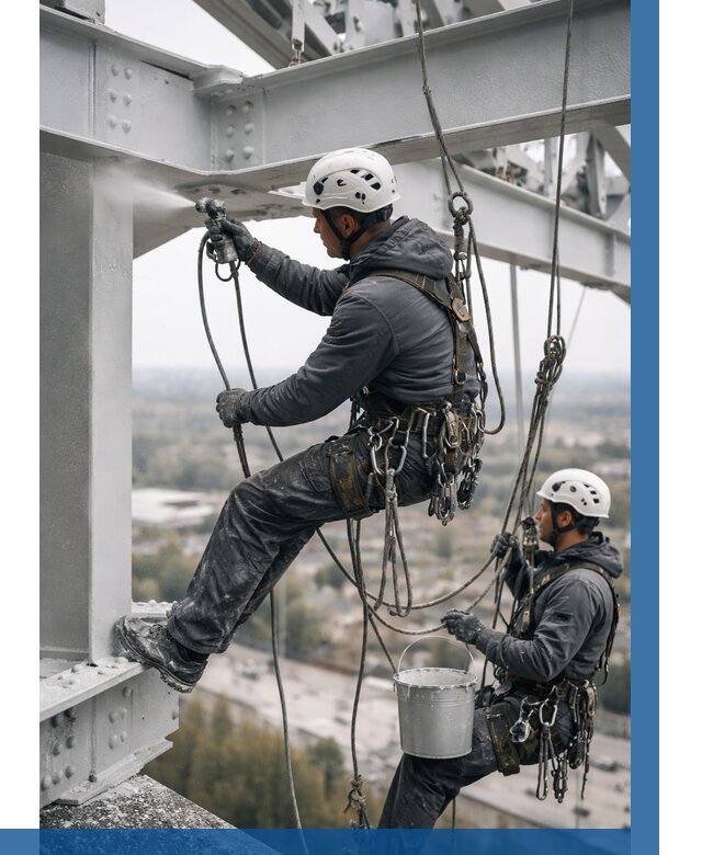 Покраска металлоконструкций на высоте в Хабаровске 360 р |ВЫСОТНИК-Хбр