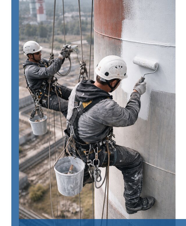 Покраска дымовых труб в Хабаровске: антикоррозийная защита и восстановление