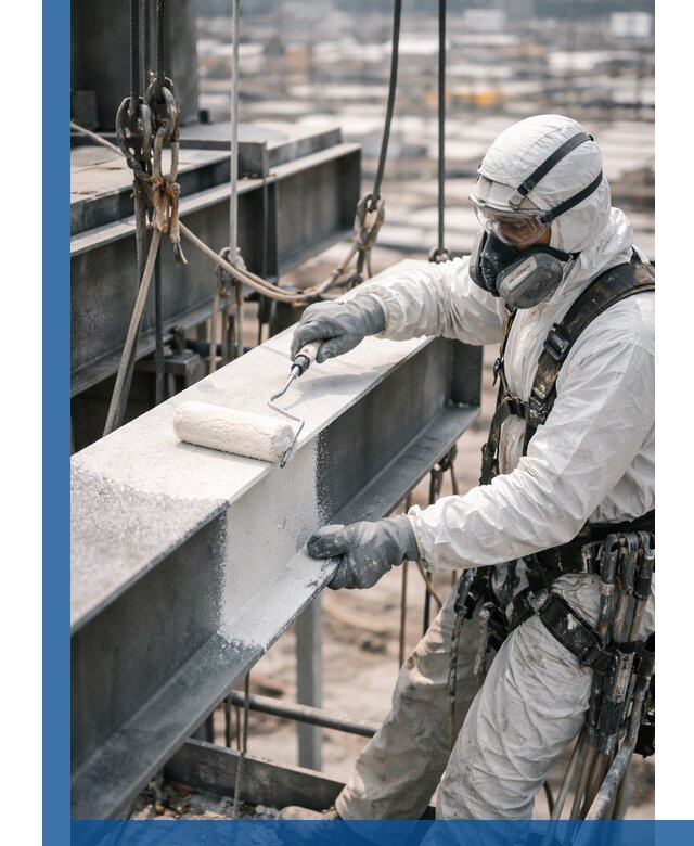 Профессиональная огнезащитная обработка металлоконструкций в Хабаровске