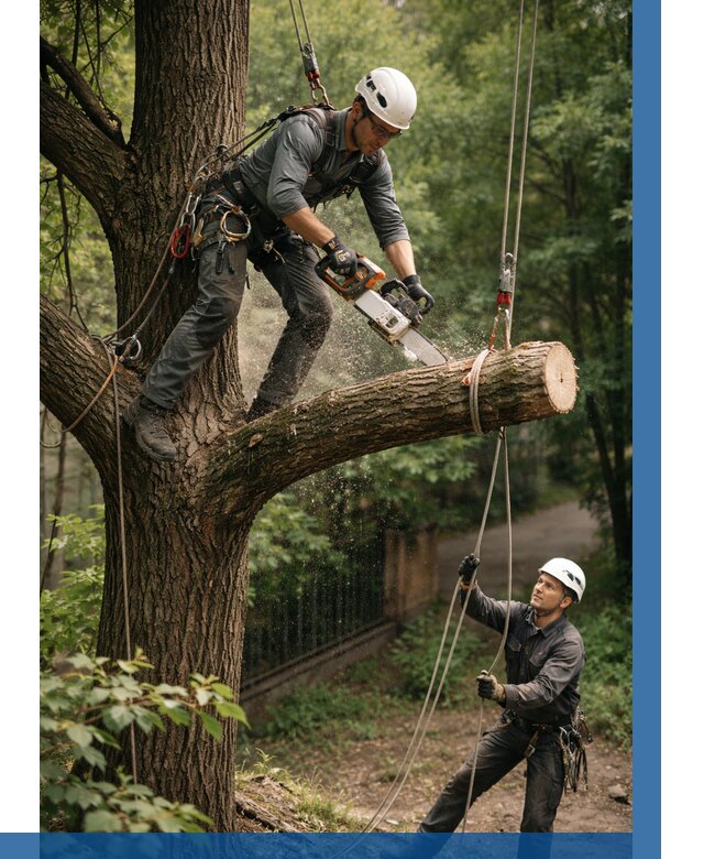 Спил деревьев альпинистами в Хабаровске от 8230 р. | ВЫСОТНИК-Хбр