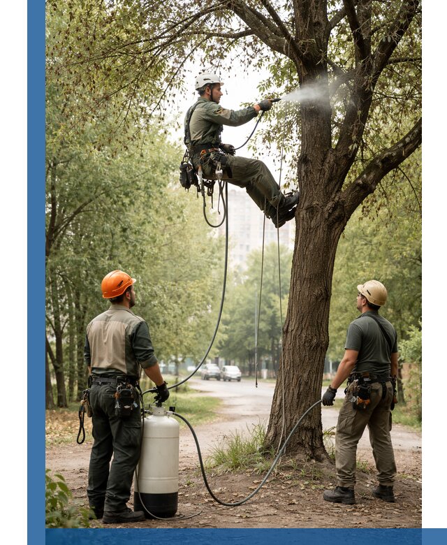 Обработка деревьев от вредителей в Хабаровске профессиональная защита